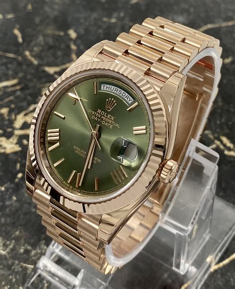 rolex day date 22839|Rolex olive green day date.